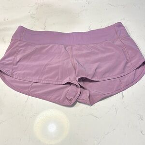 Women's Lavender/Pink Lulu Lemon Shorts